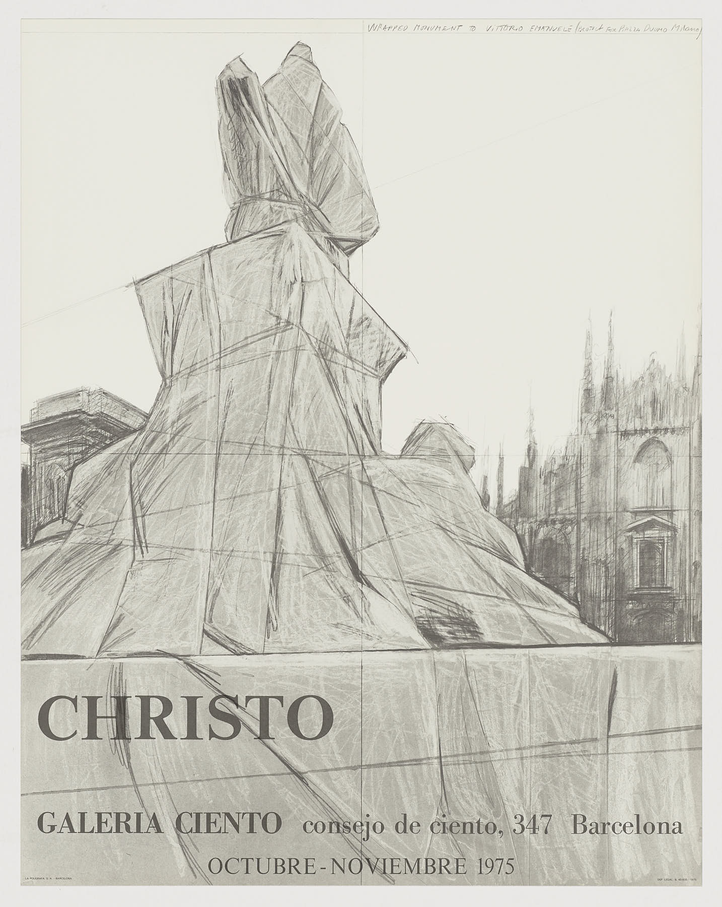 Galería Ciento, 1975, Christo