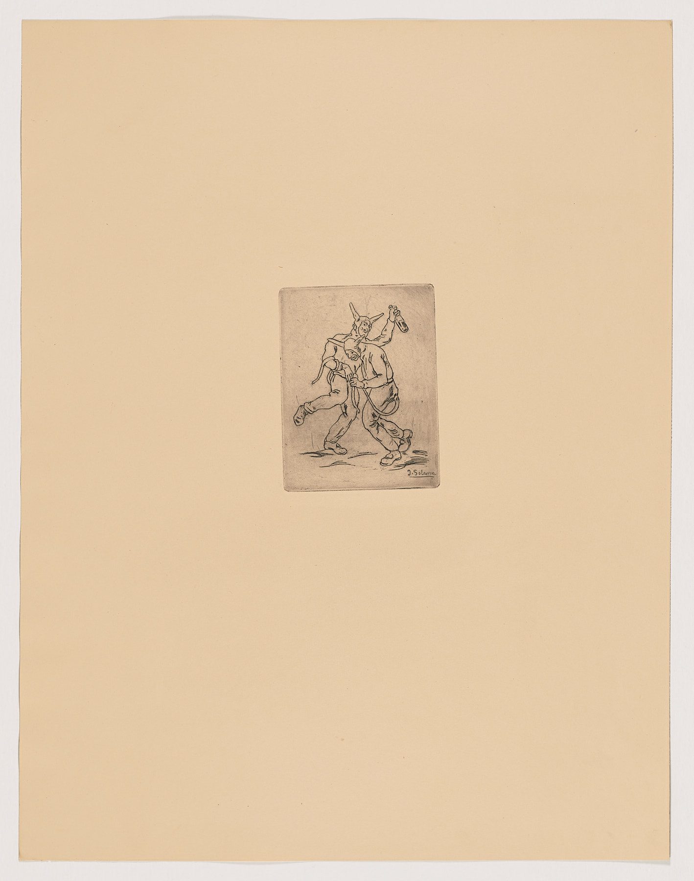 Máscaras diablos bailando (Nº 18), José Gutiérrez Solano