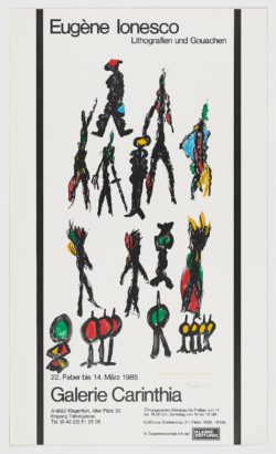 Galería Carinthia. Eingang Tabakgase, 1985, Eugene Ionesco