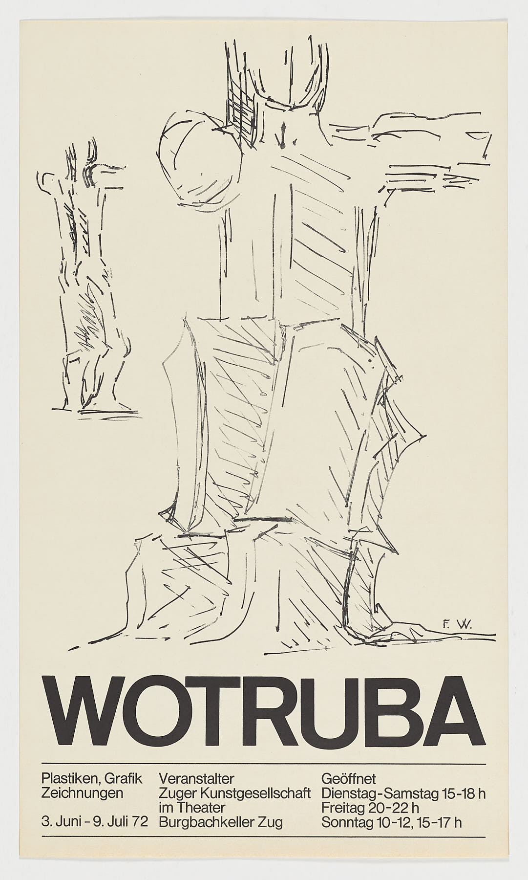 Zuger Kunsgesellschaft, 1972, Fritz Wotruba