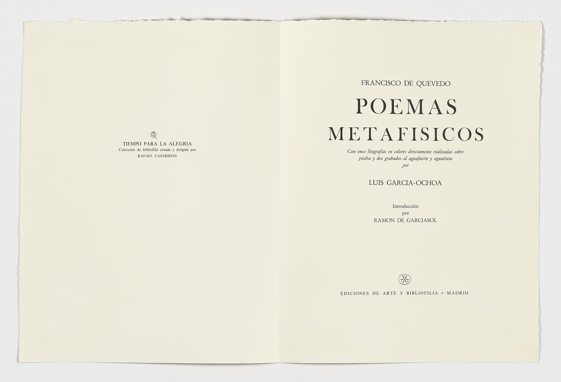 Poemas Metafísicos, Luis García Ochoa