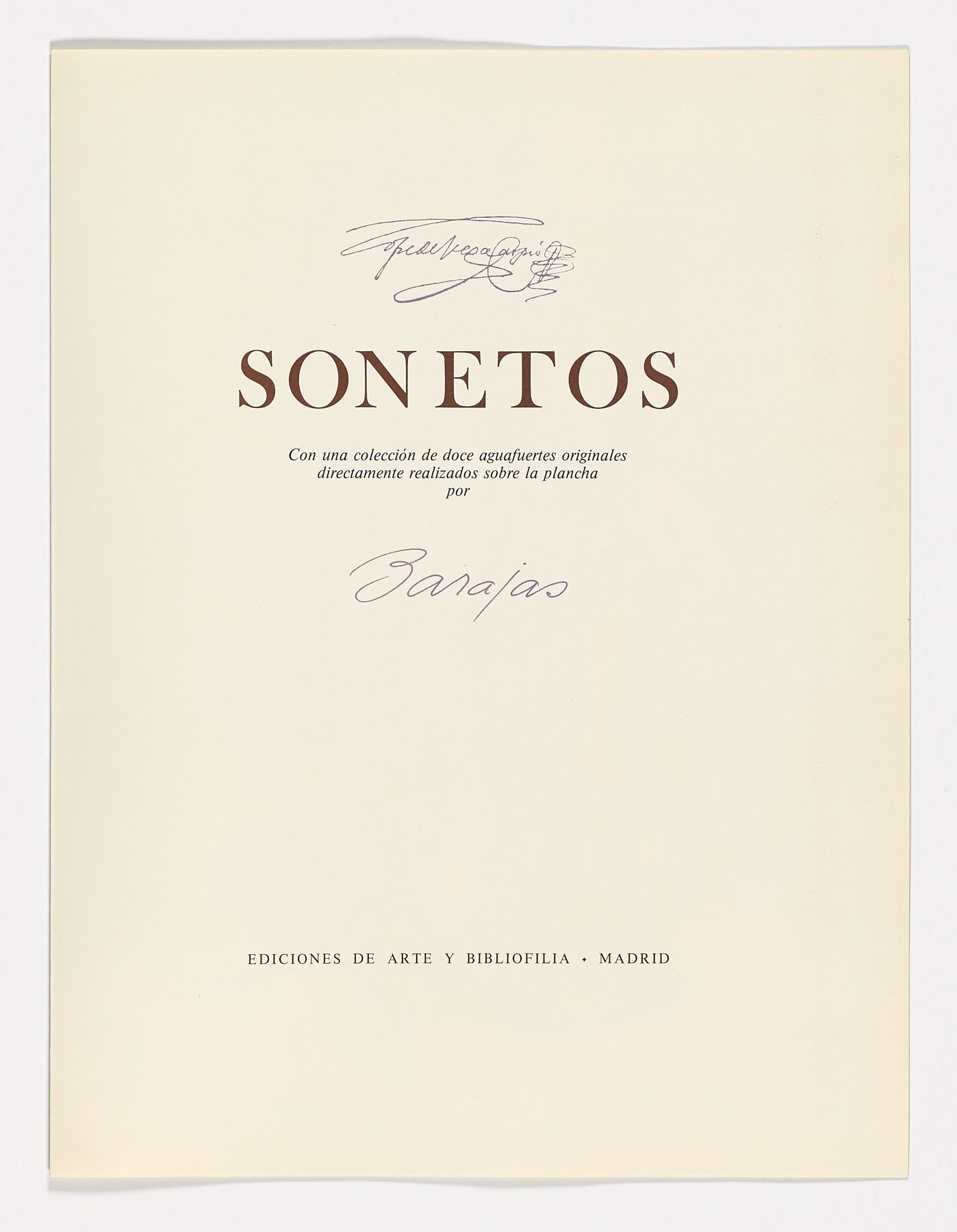 Sonetos, Andrés Barajas