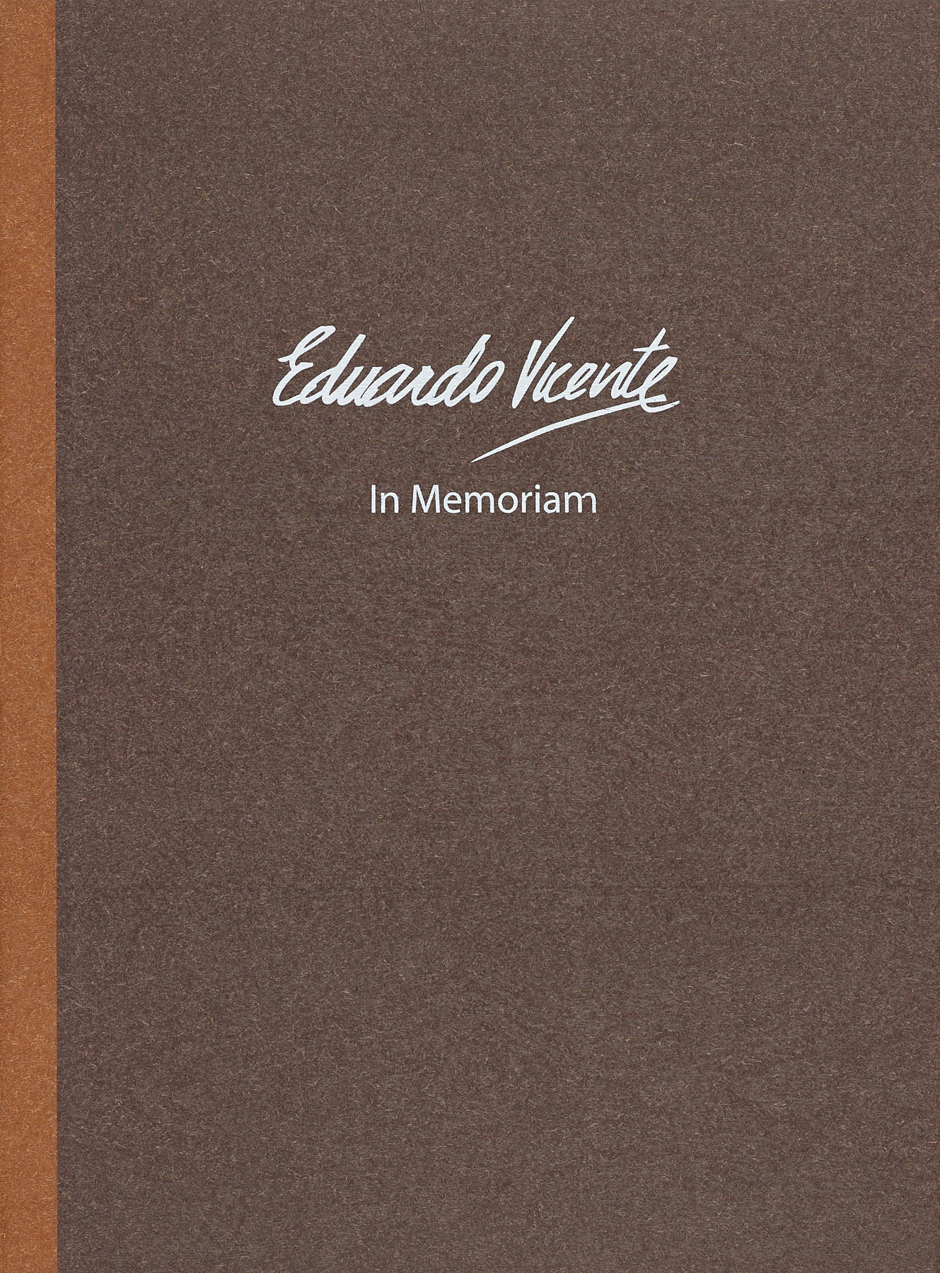 In Memoriam, Eduardo Vicente