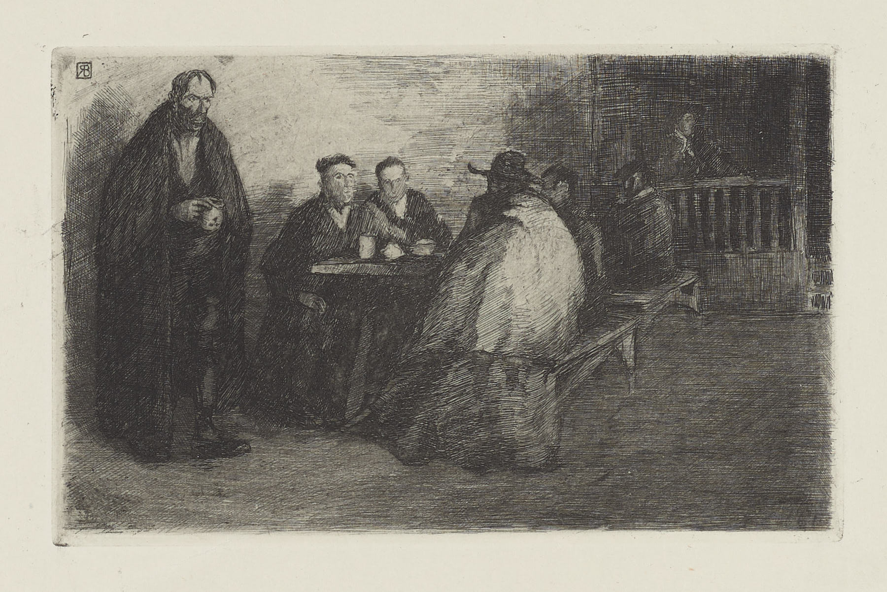 Interior de una posada o La taberna, Ricardo Baroja