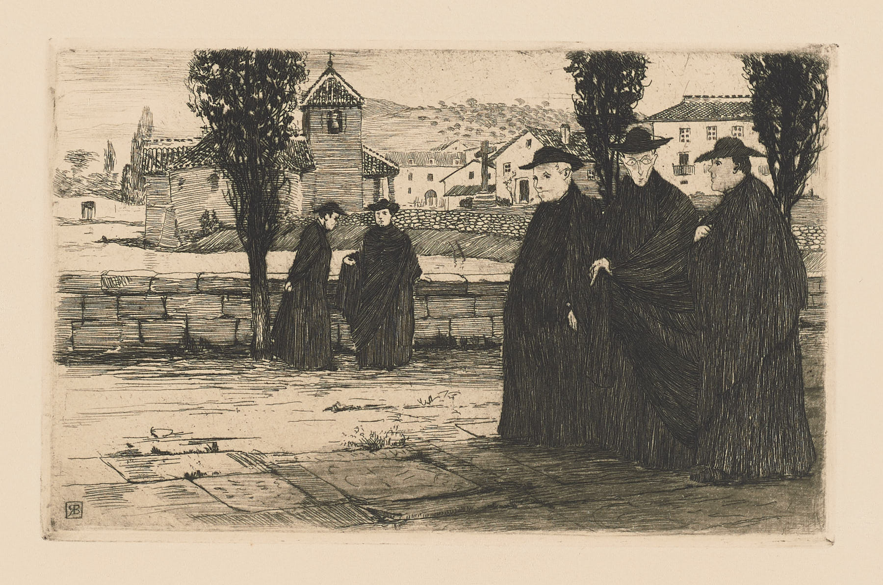 El paseo de los curas, Ricardo Baroja