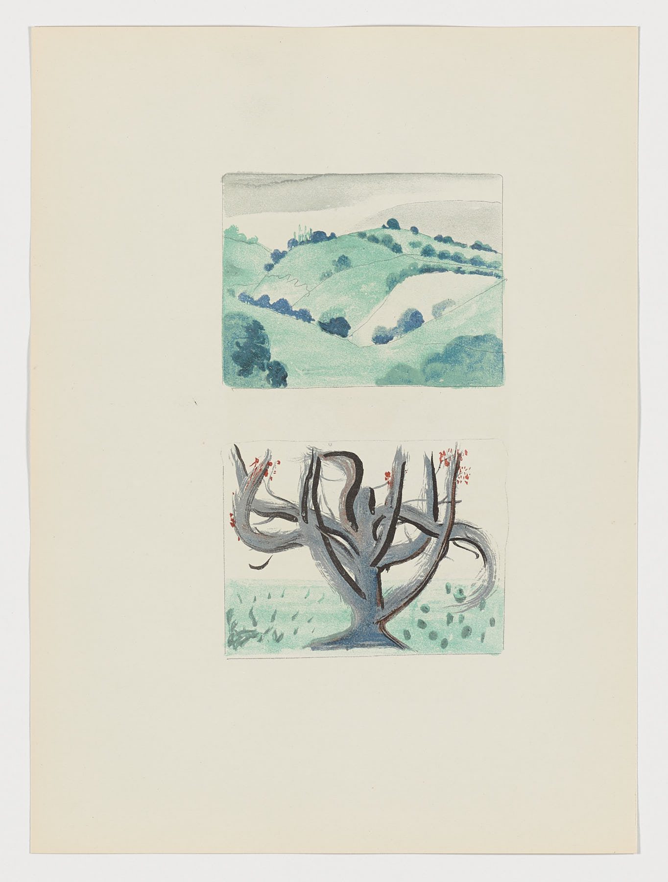 Au jardin d'Allah, 1938, André Derain (reverso)