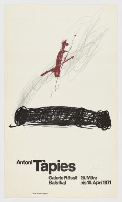 Galerie Rössli. Balsthal, 1971, Antoni Tàpies