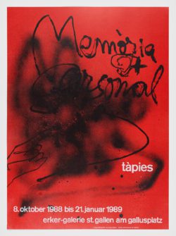 Erker-Galerie, 1988-1989, Antoni Tàpies