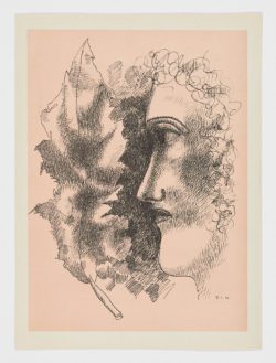 Tête et feuille, 1939, Fernand Léger