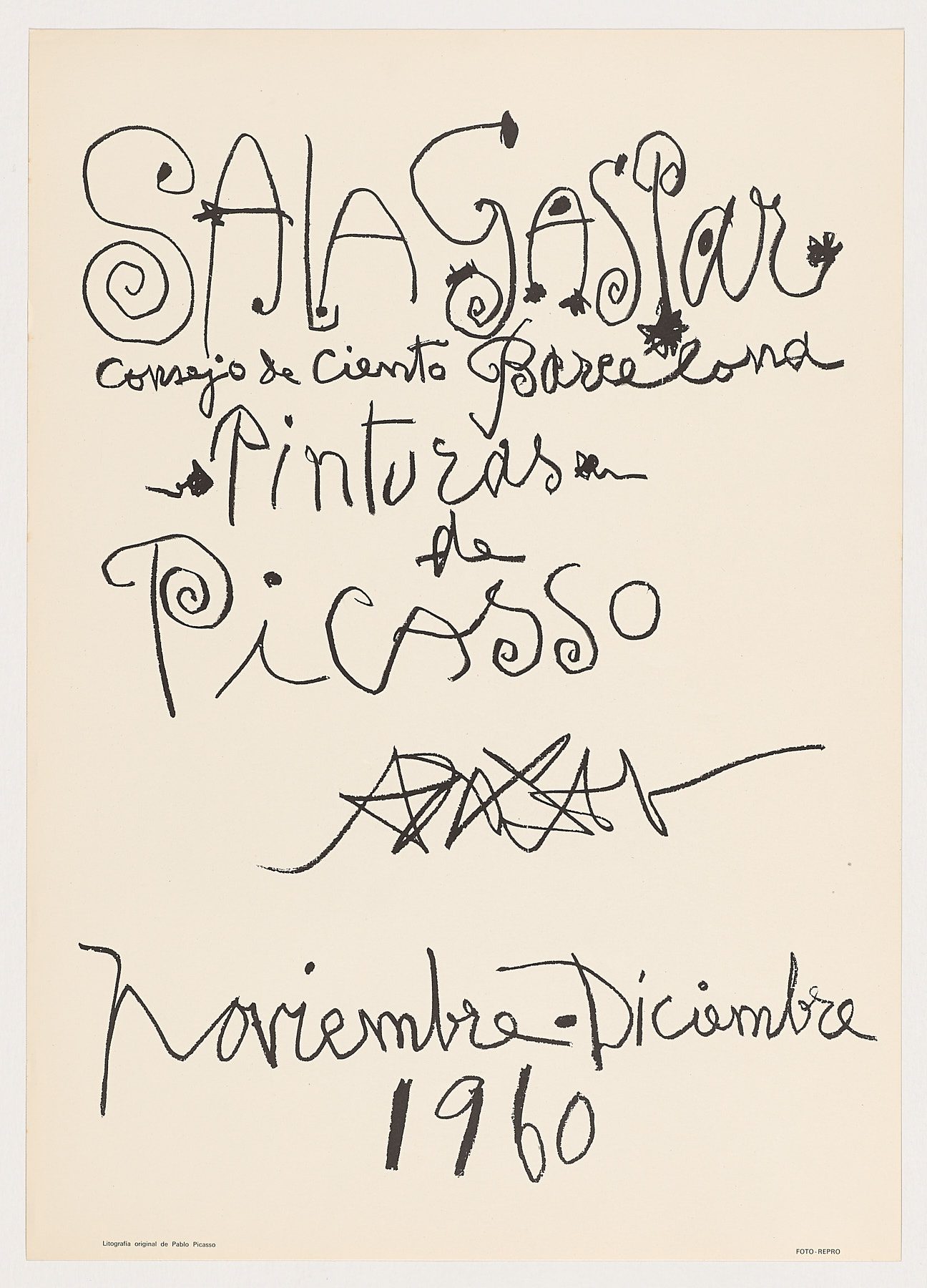 Pinturas. Sala Gaspar, 1960, Pablo Picasso
