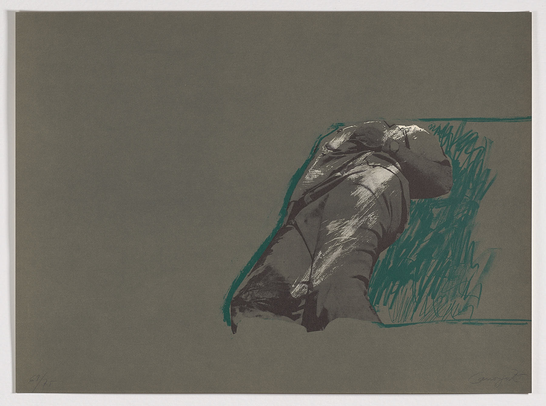Figura sobre la hierba, Rafael Canogar