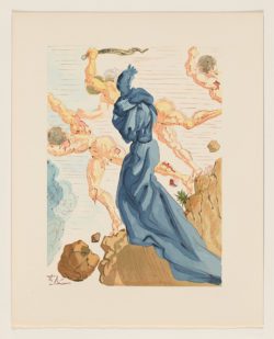 La Divina Comedia. Infierno canto 19, Salvador Dalí