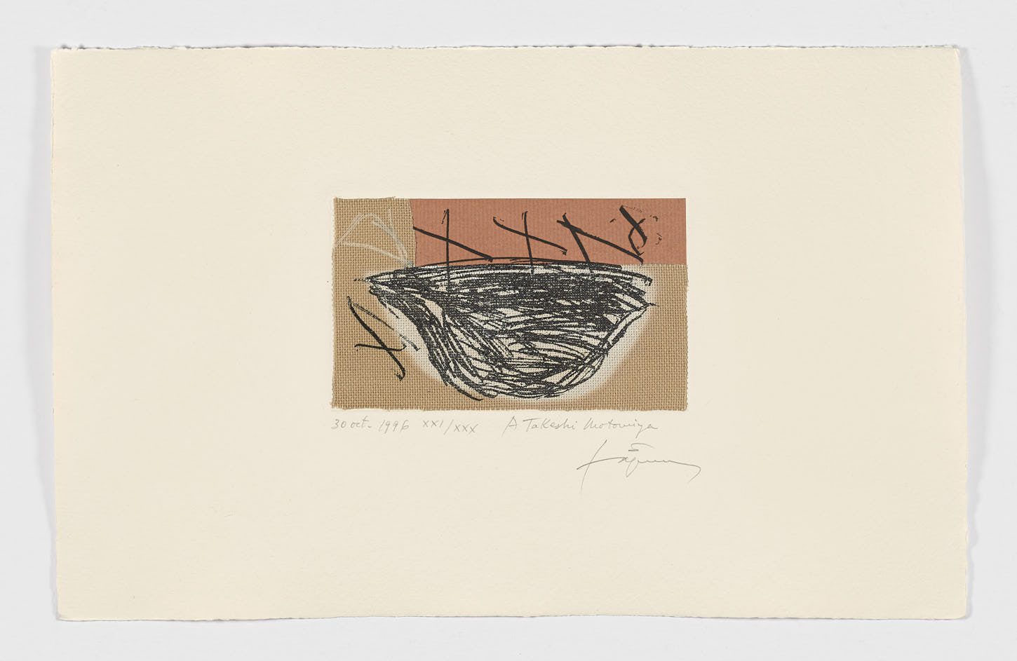 Suite Montseny 5, 1996, Antoni Tàpies