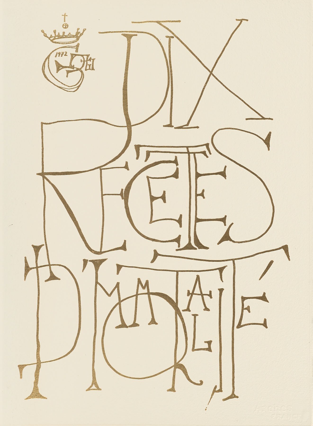 Dix Recettes d’Immortalite, 1973, Salvador Dalí