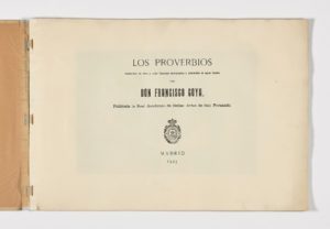 Los proverbios, Francisco de Goya
