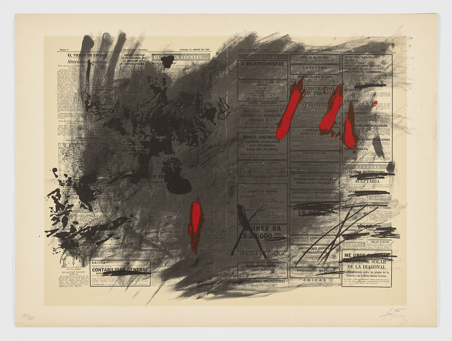 Nocturn Matinal, 1970, Antoni Tápies