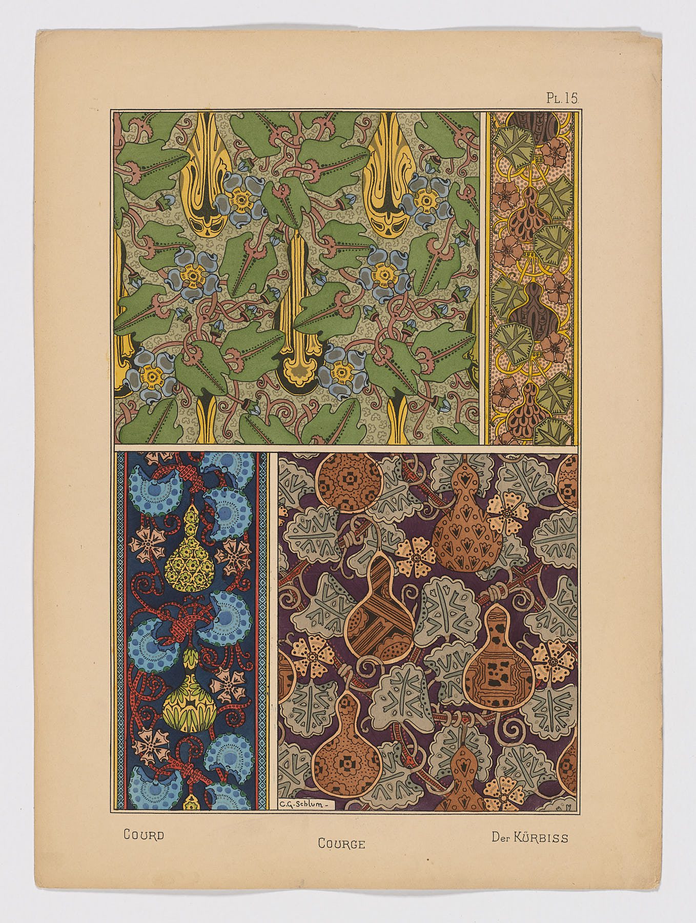 Courge Pl.15, 1896, Camille Gabirel Schlumberger