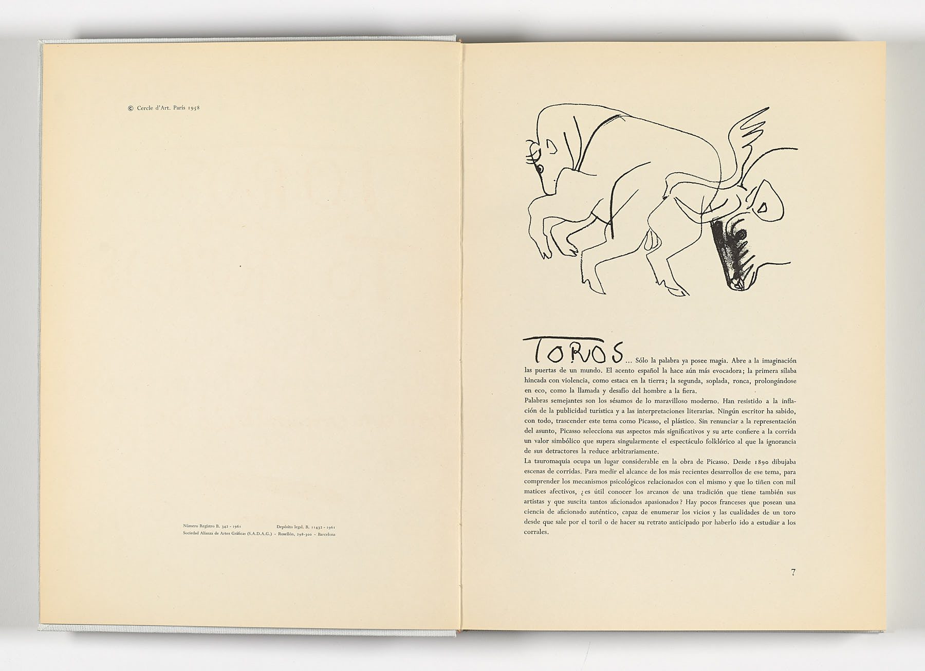 Toros y toreros, Pablo Picasso, 1961