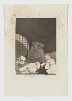 Las rinde el sueño (Caprichos. Estampa 34)