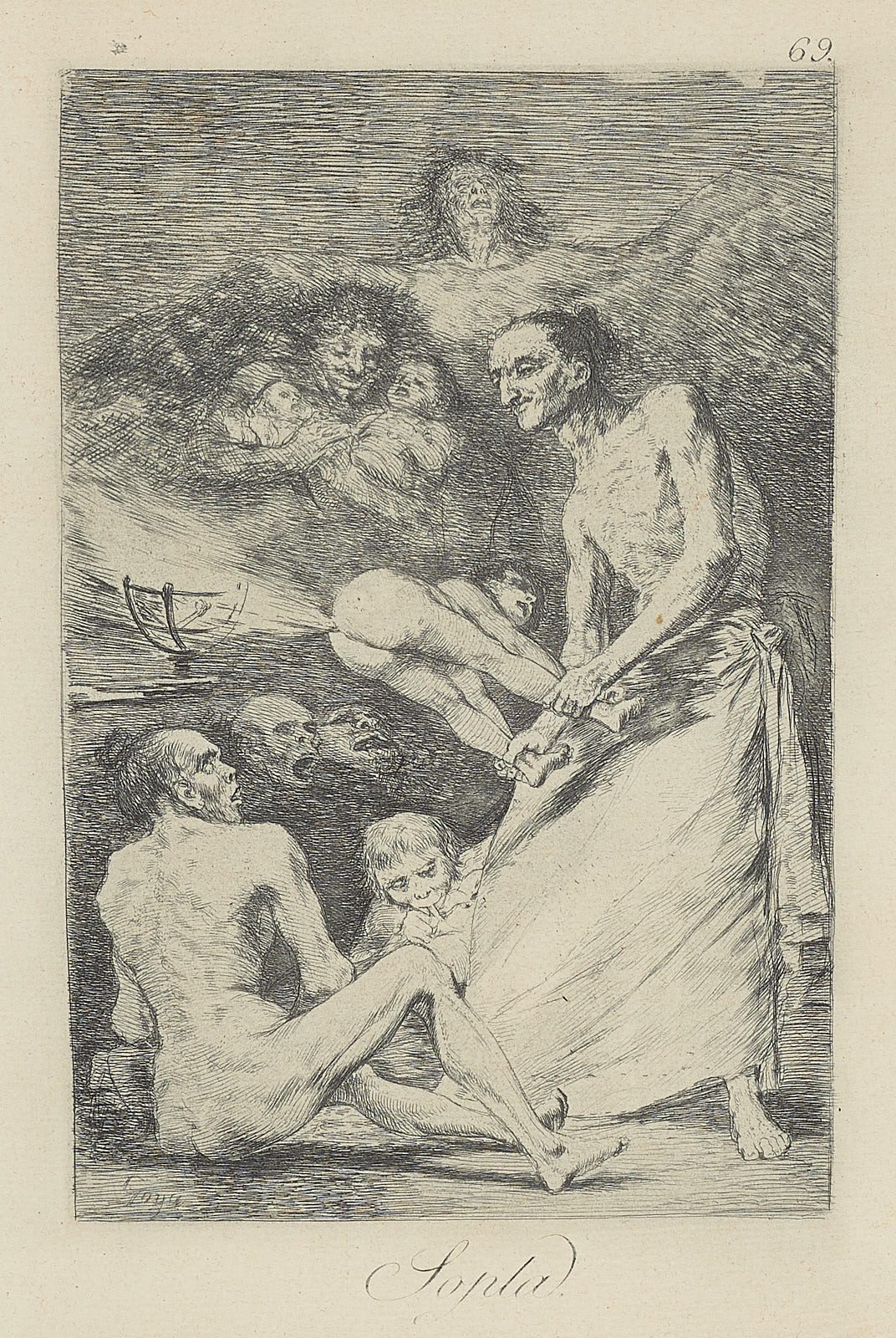 Sopla, Francisco de Goya