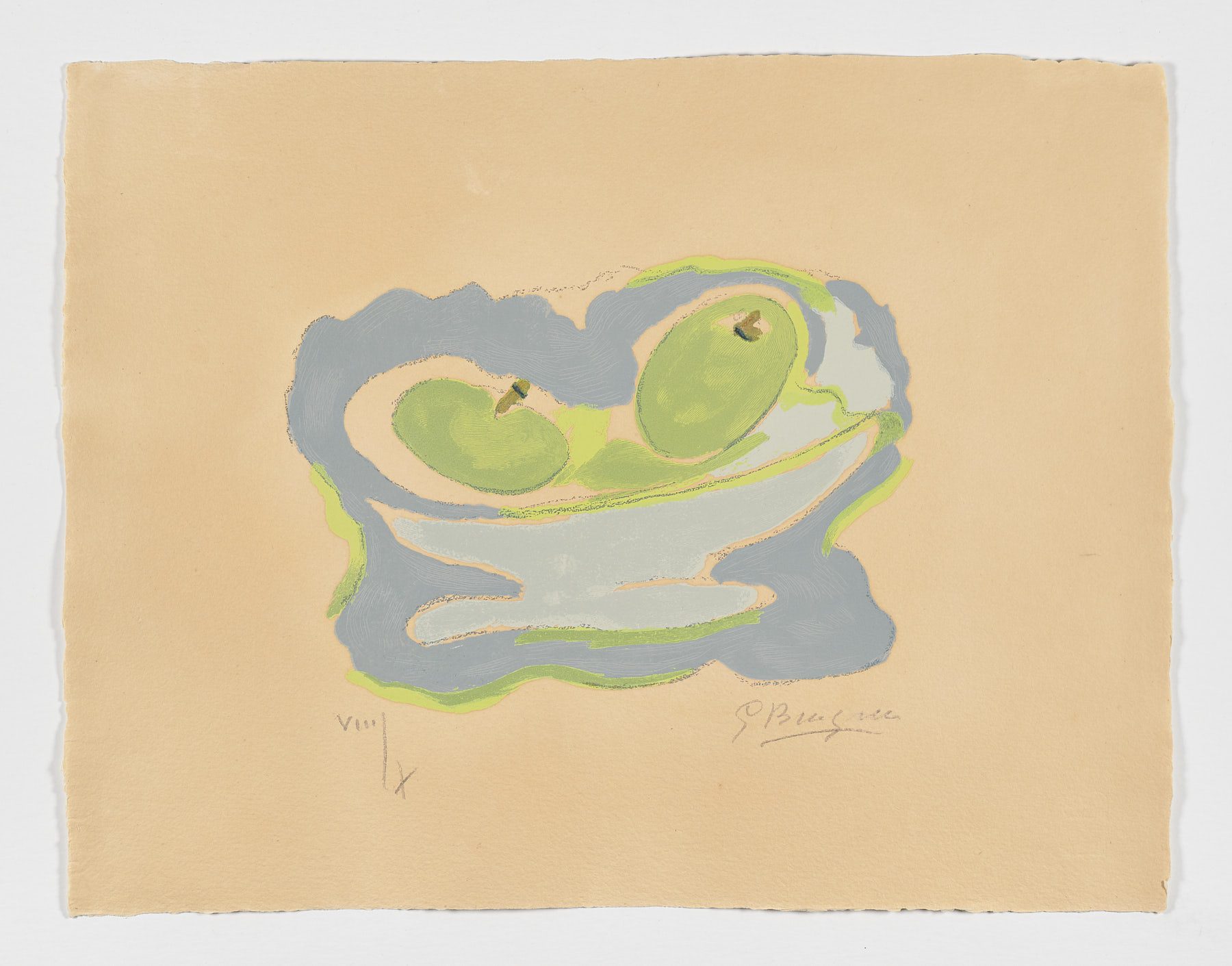 Les pommes, 1962, Georges Braque