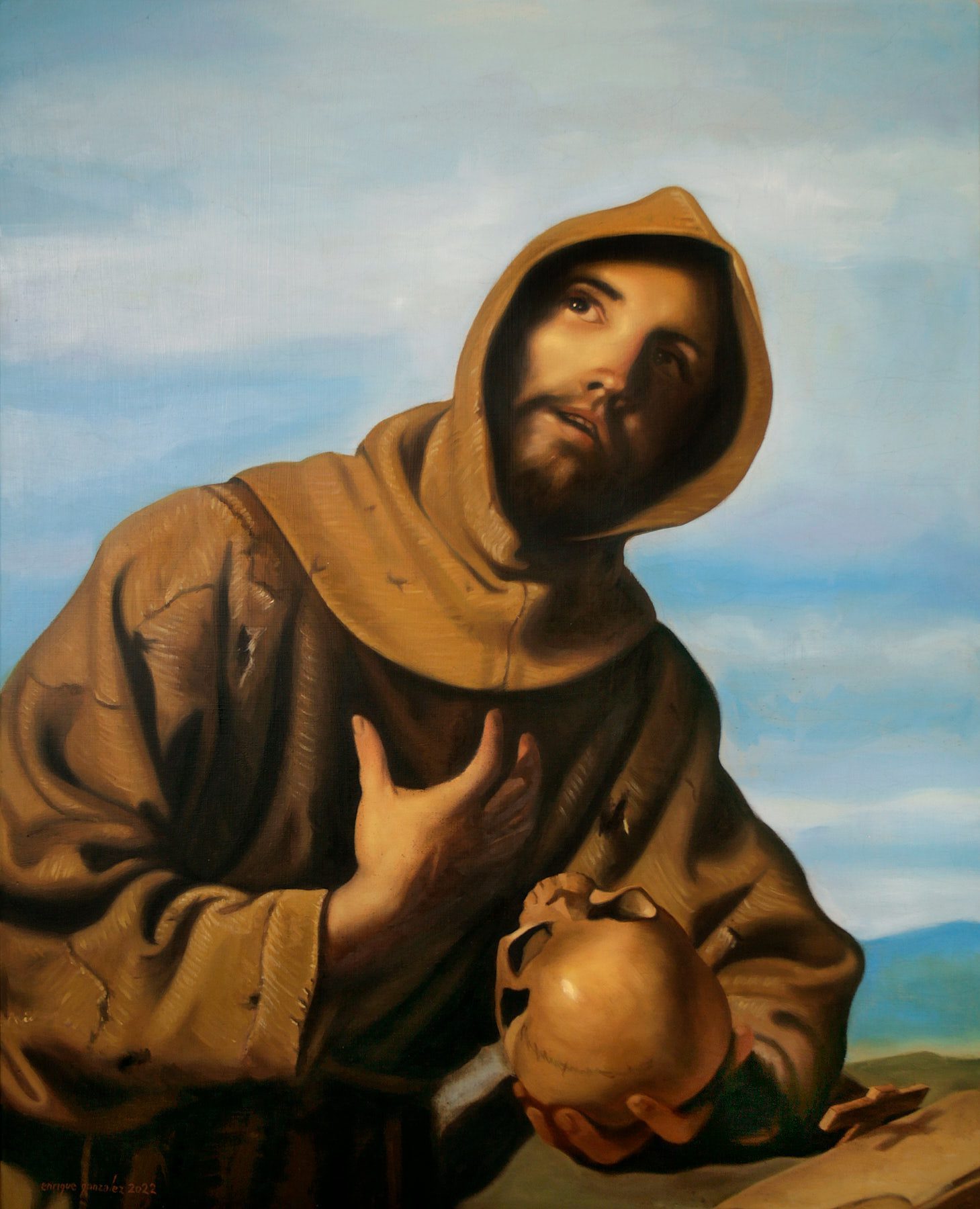 Francis's meditation, 2022, Enrique González