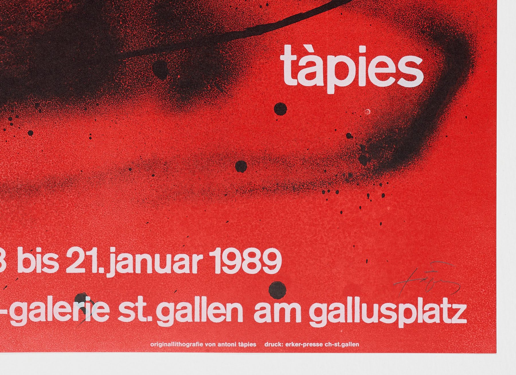 Erker-Galerie, 1988-1989, Antoni Tàpies