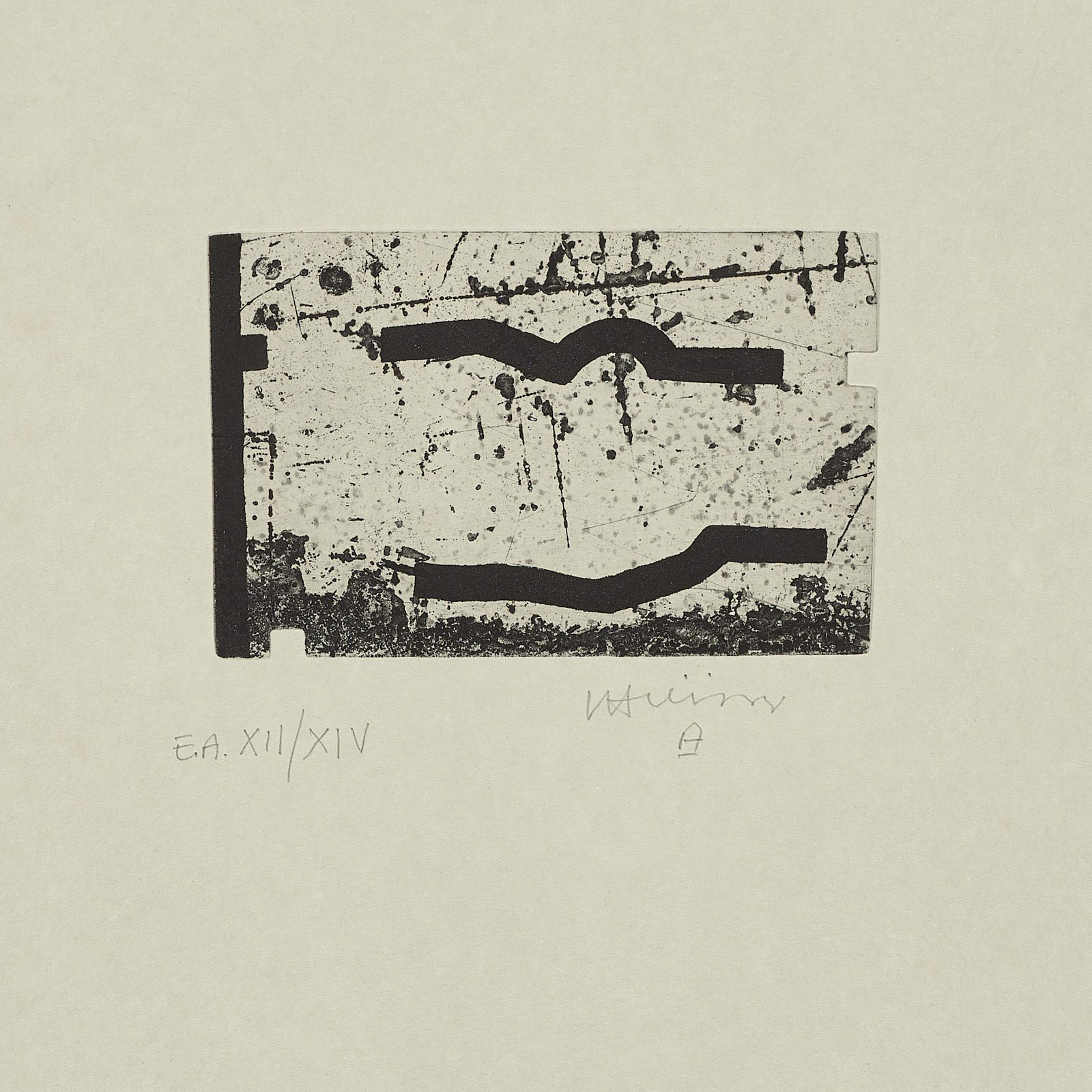Estampa V (La indetenible quietud), 1998, Eduardo Chillida