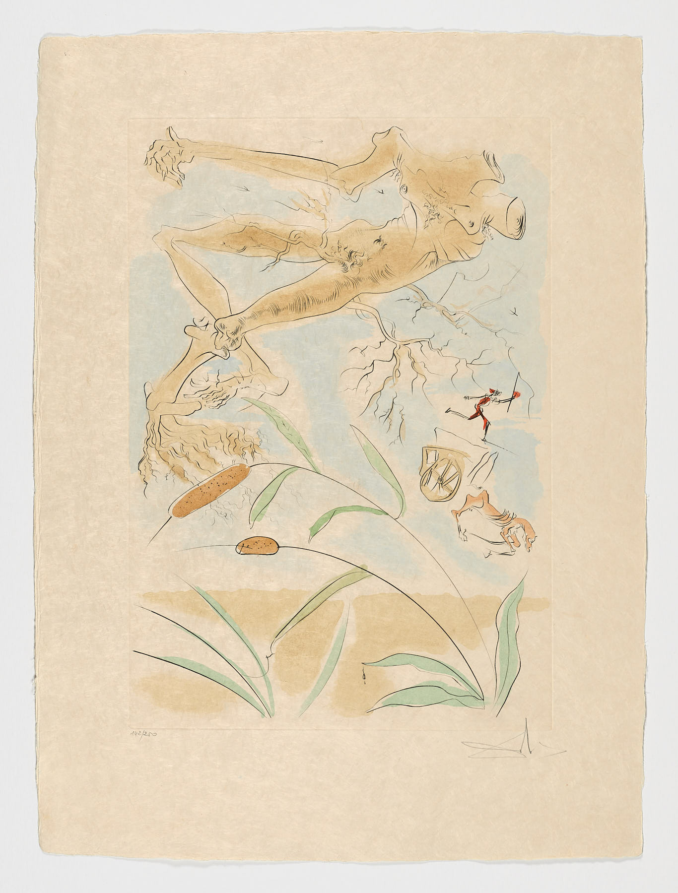 La Chêne et le Roseau, 1974, Salvador Dalí