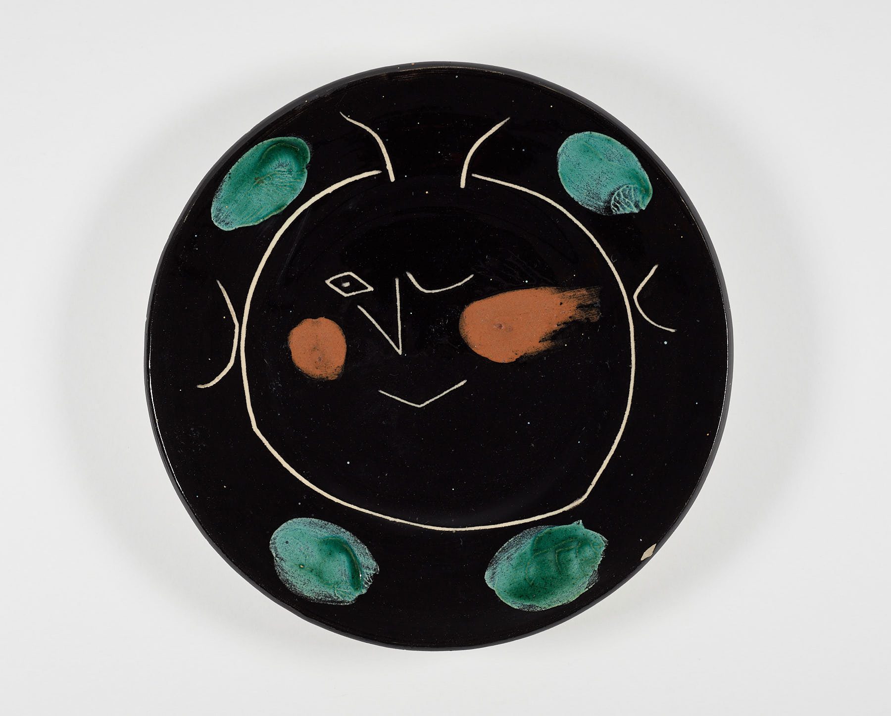 Service visage noir (A.R. 46), 1948, Pablo Picasso