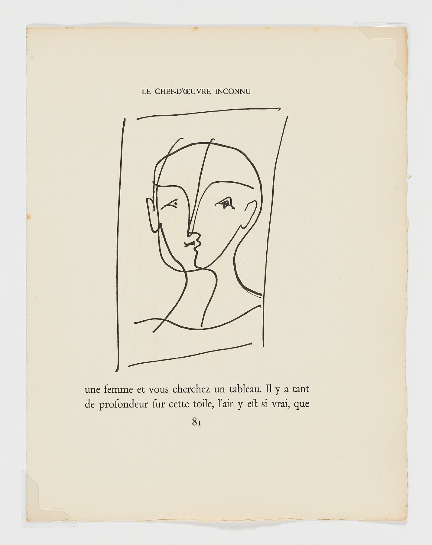 Le Chef-d'œuvre inconnu, 1931, Pablo Picasso