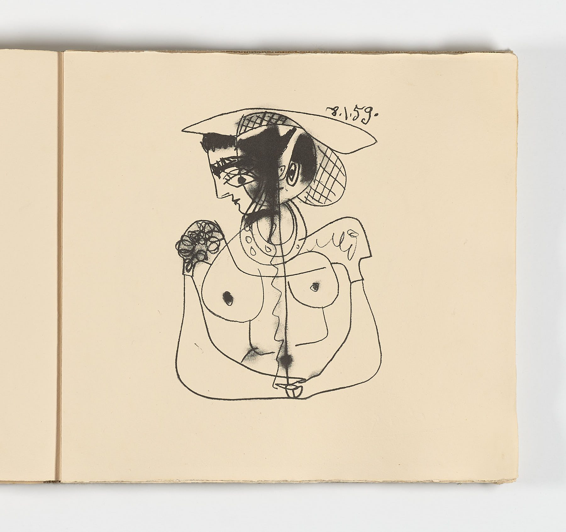 Dibujos y escritos, 1961, Pablo Picasso