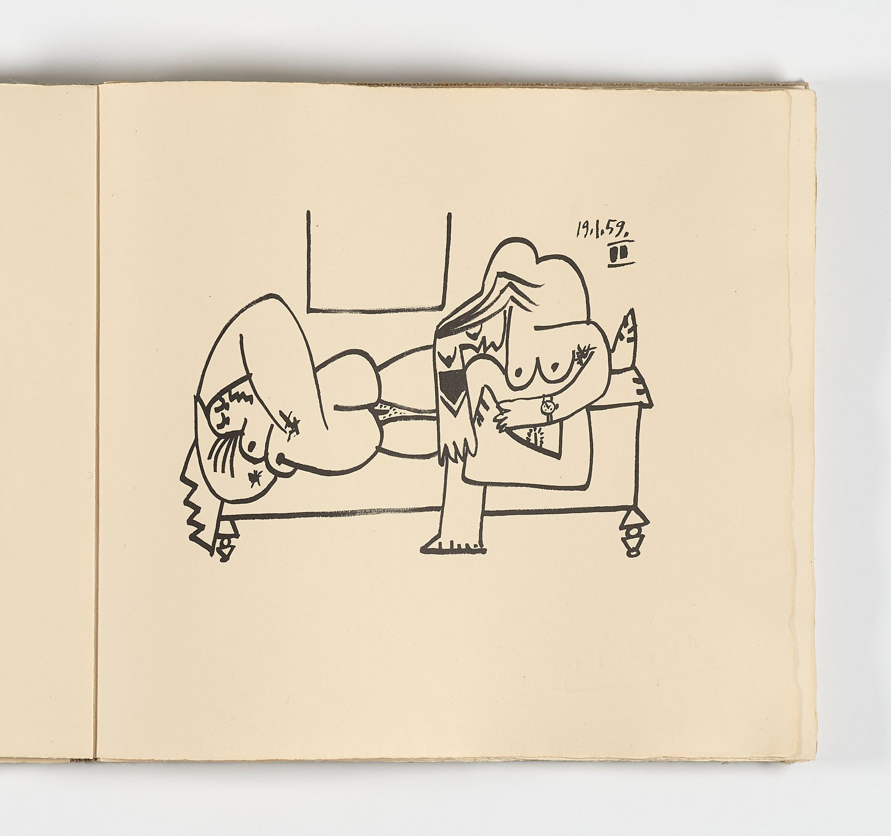 Dibujos y escritos, 1961, Pablo Picasso