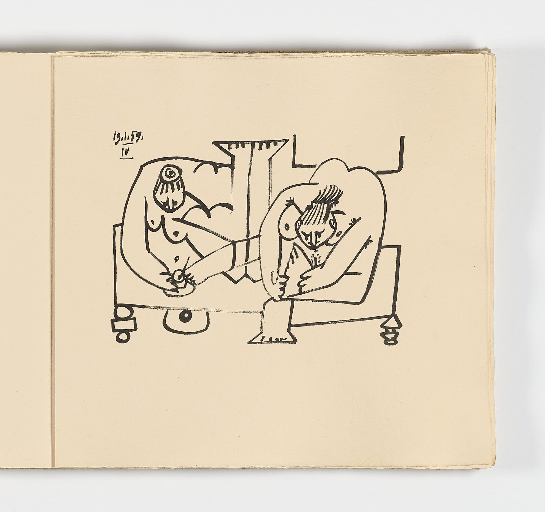 Dibujos y escritos, 1961, Pablo Picasso