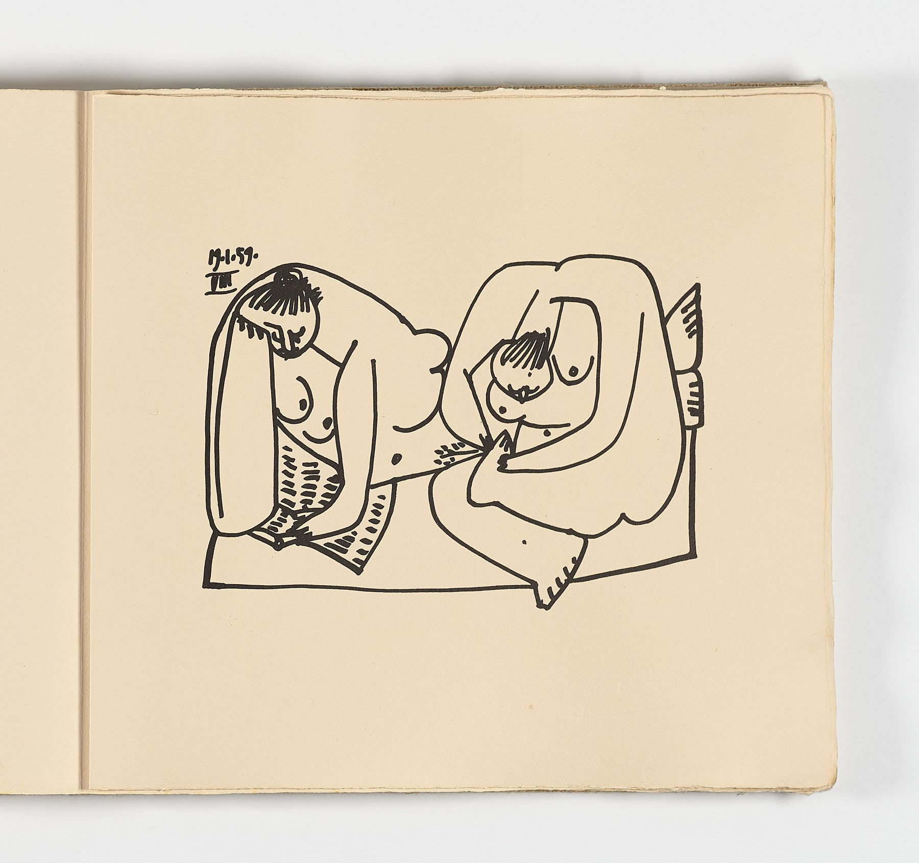 Dibujos y escritos, 1961, Pablo Picasso