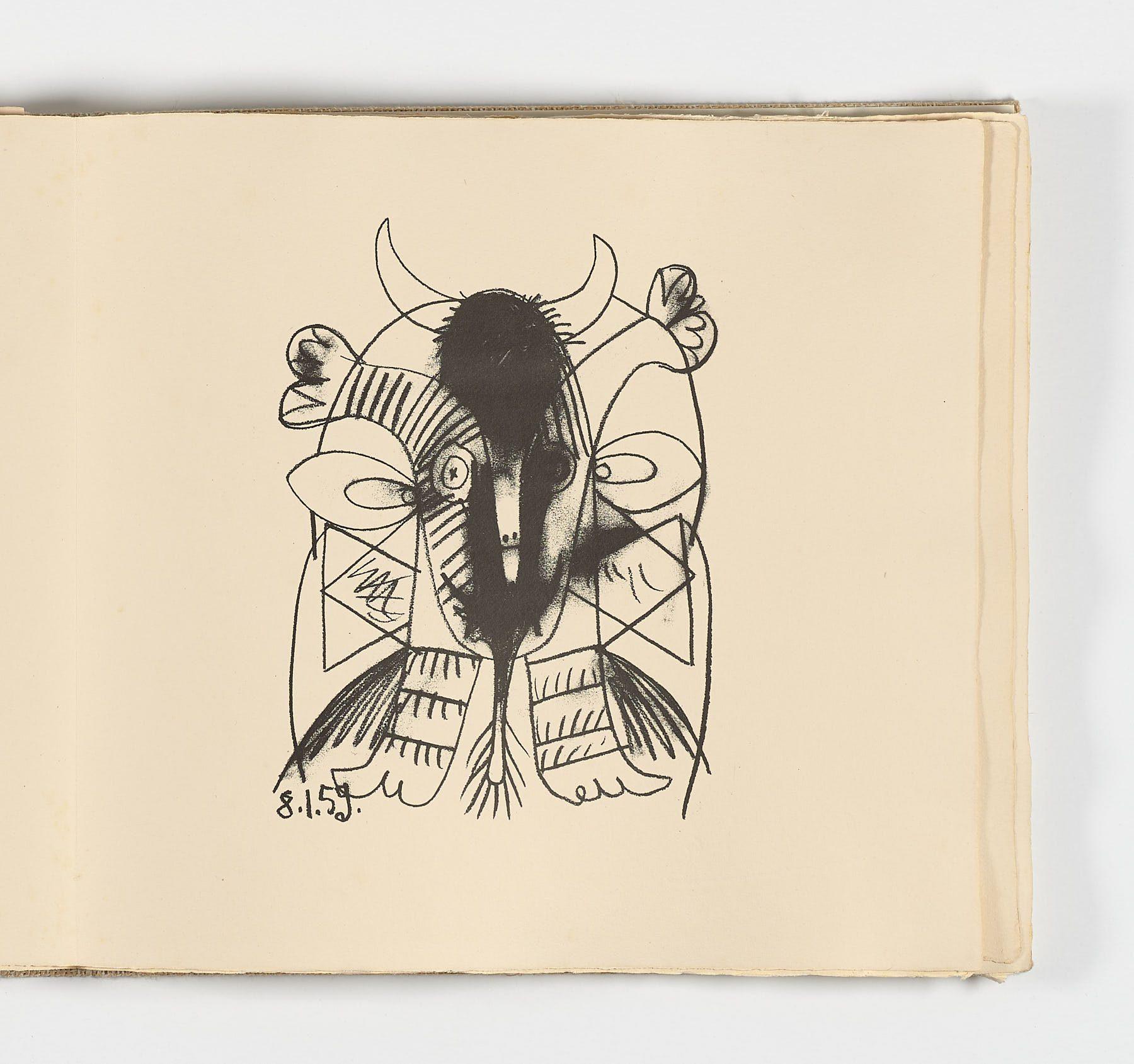 Dibujos y escritos, 1961, Pablo Picasso