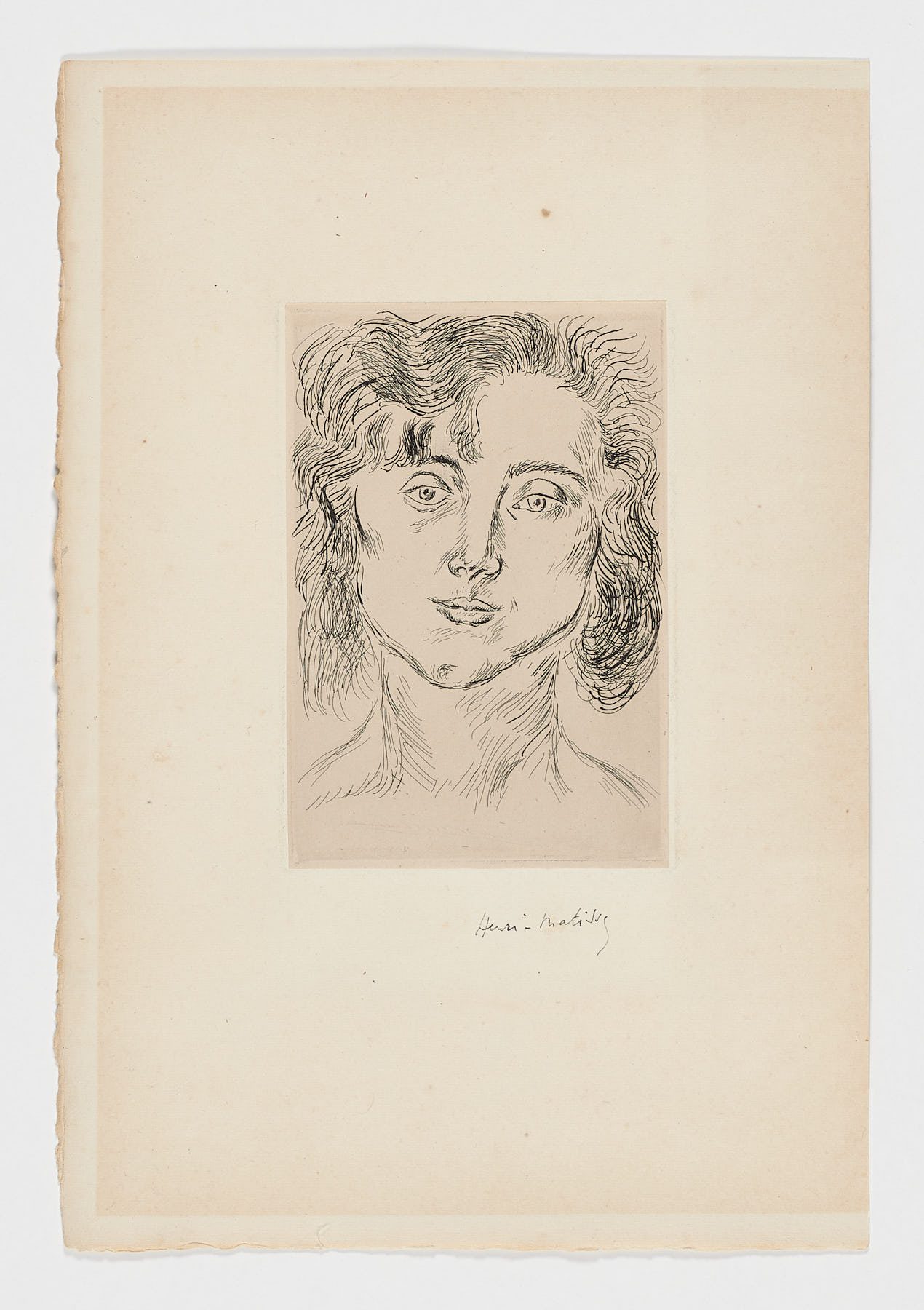 Portrait of Mlle. Marguerite Matisse, 1920, Henri Matisse