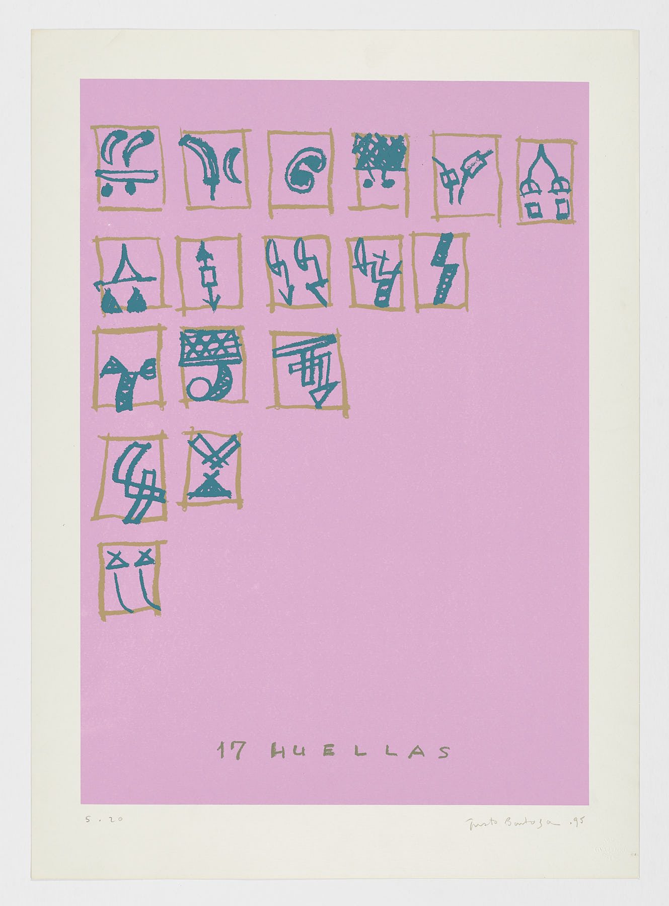 17 huellas, 1995, Justo Barboza