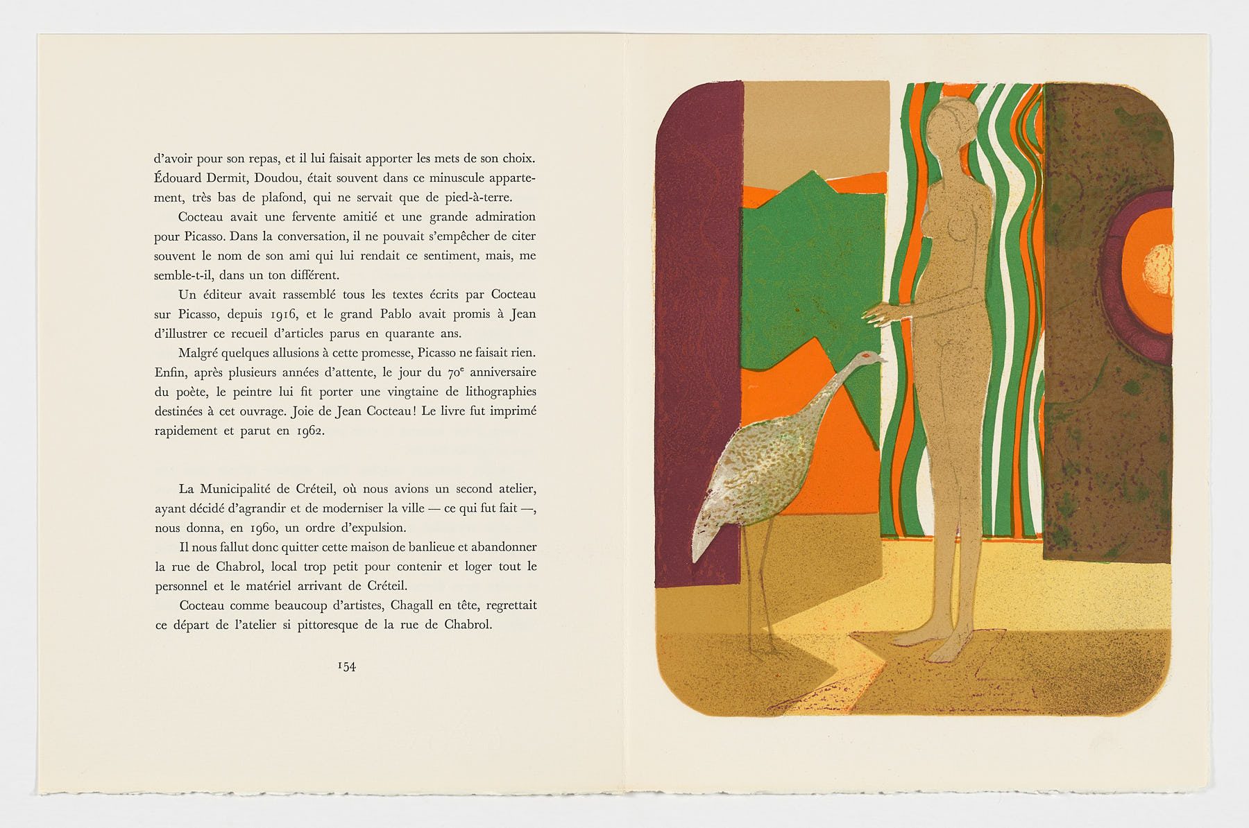 La femme et l'oiseau, 1972, André Minaux
