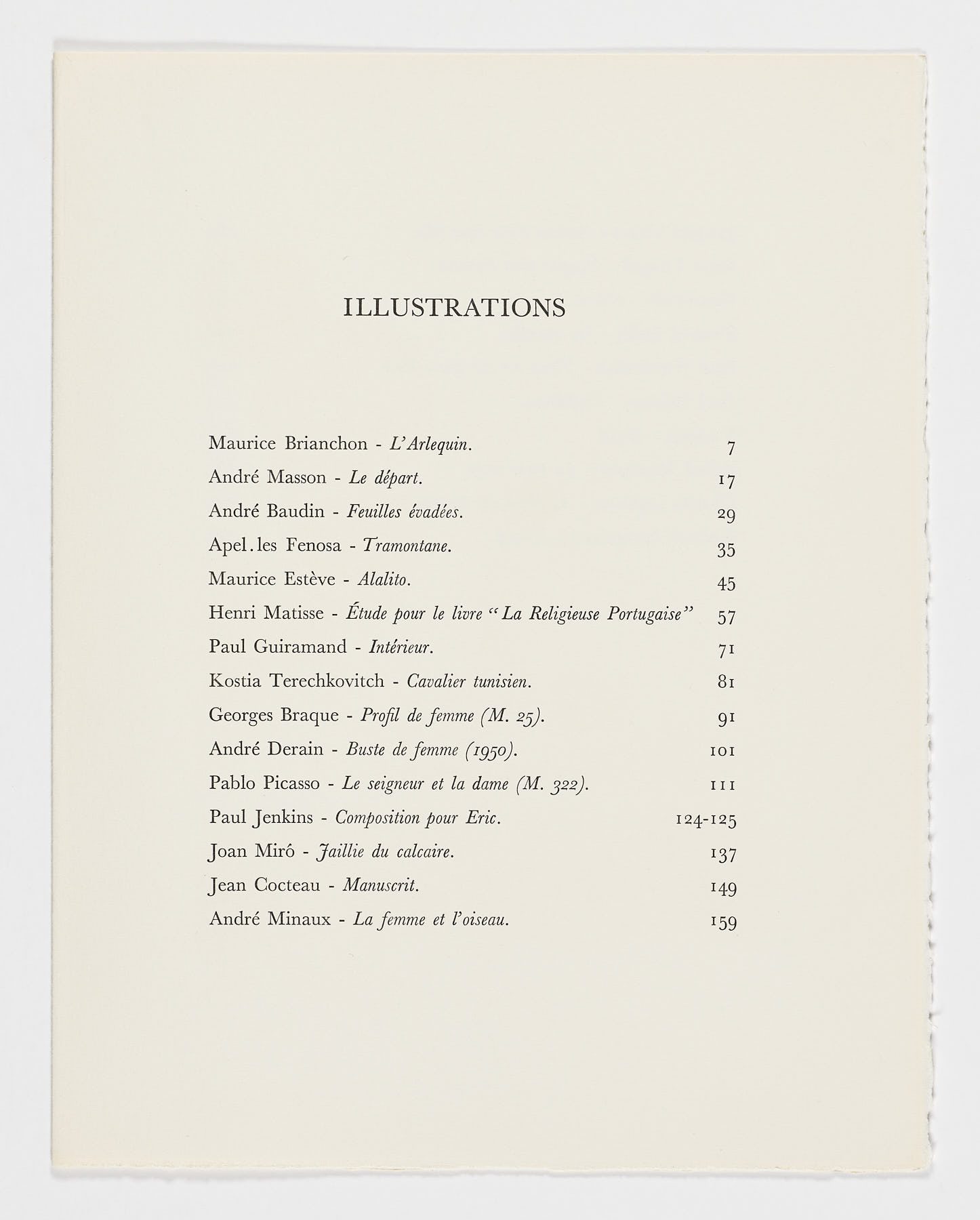Souvenirs et Portraits D'Artistes, 1972, varios artistas