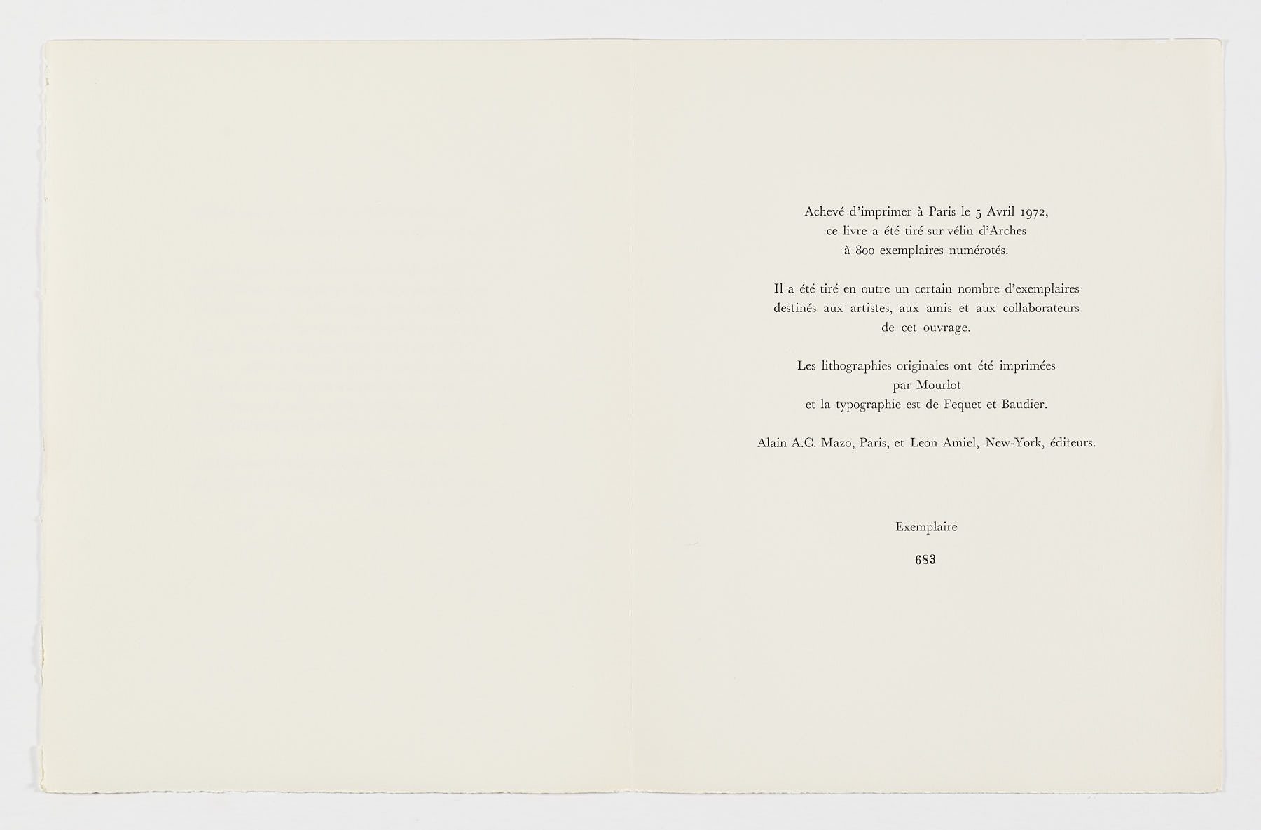 Souvenirs et Portraits D'Artistes, 1972, varios artistas