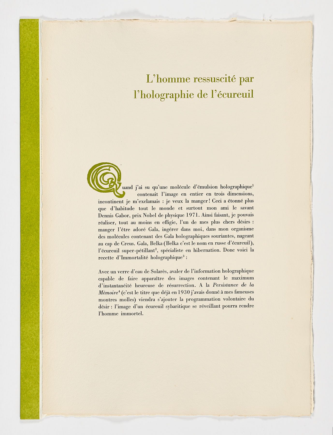 L´homme ressucité par l´holographie de l'écureuil (El hombre resucitado por la holografía de la ardilla) - Imagen 2
