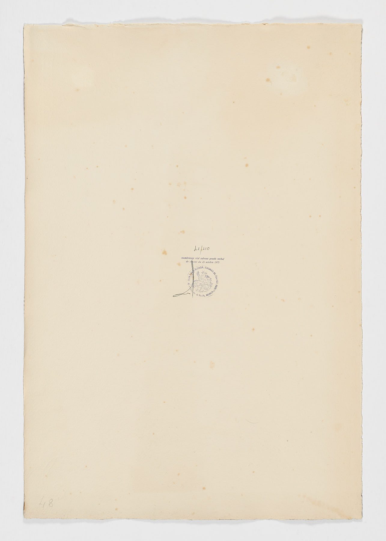 Zöotrope et tour Boullée (Zootropo y Torre Boullée), 1973, Salvador Dalí
