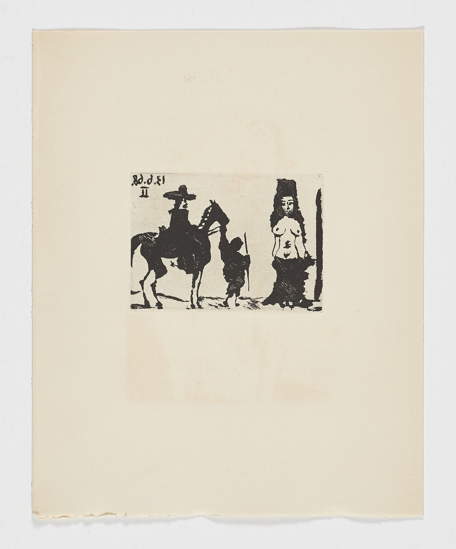 Maja y caballero, 1968, Pablo Picasso