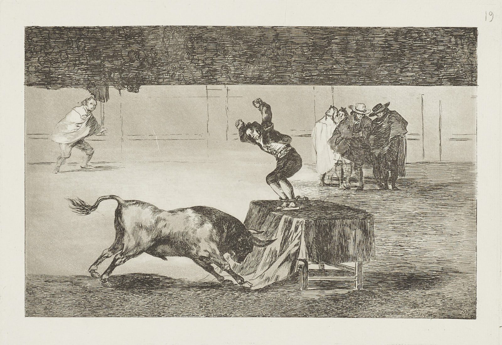 La Tauromaquia (estampa 19), Francisco de Goya