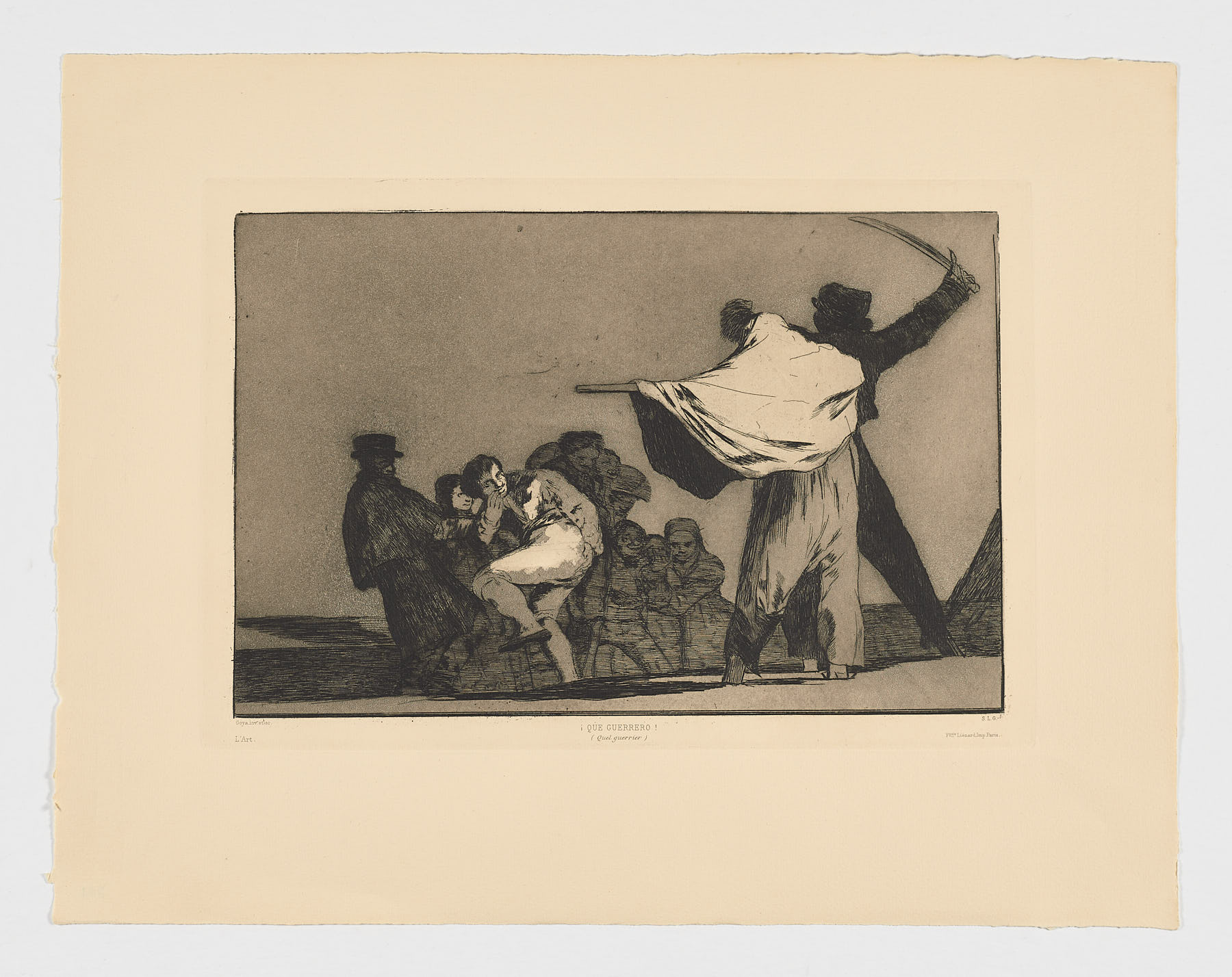 Disparate desconocido o Dos a uno meten la paja en el culo, Francisco de Goya