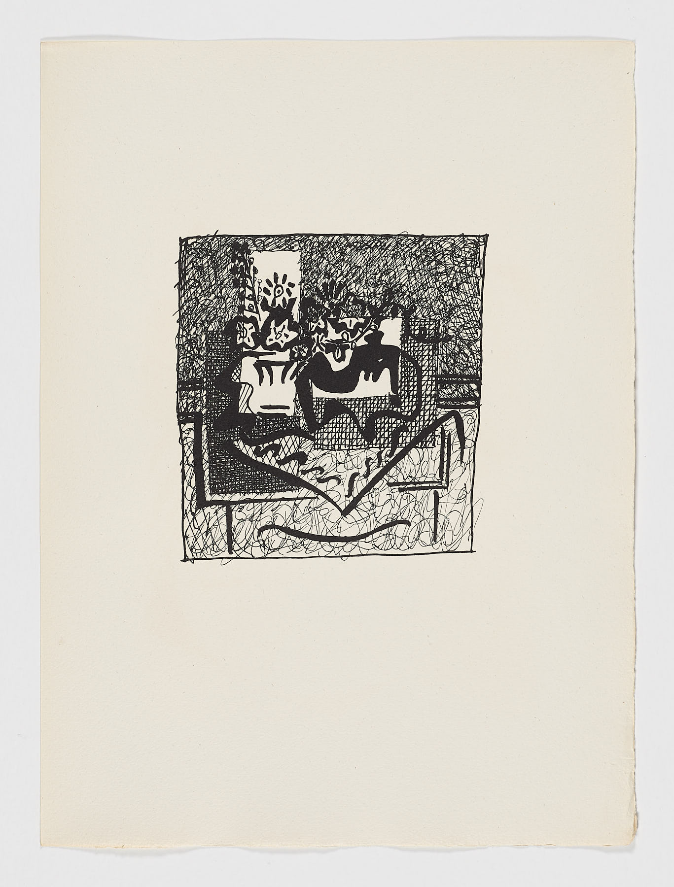 21 dessins de Picasso (Hélène Chez Archimède), 1955, Pablo Picasso