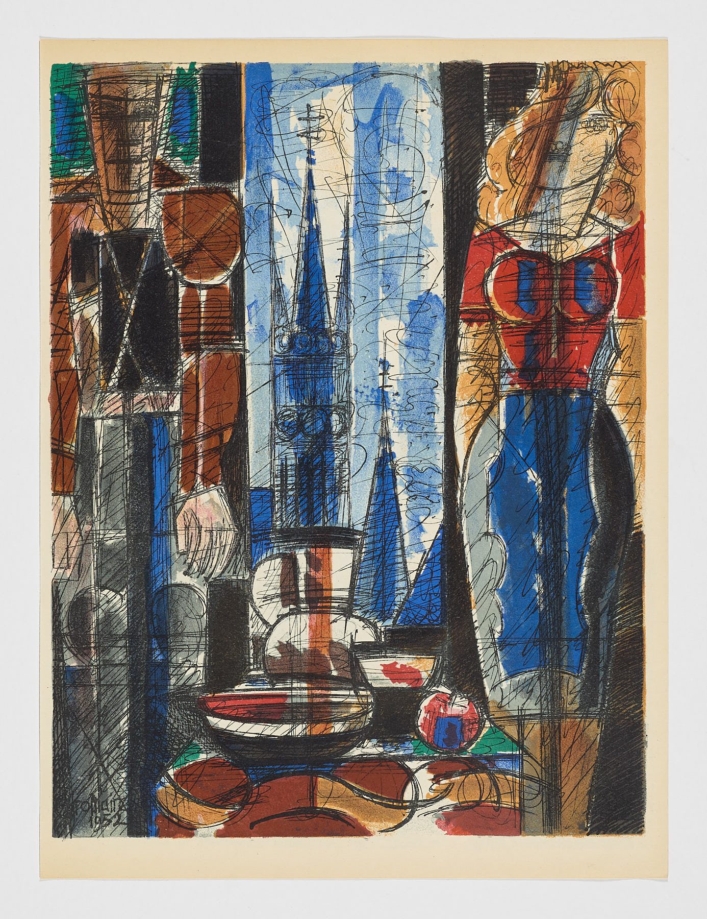 Intérieur Flamand, 1952, Marcel Gromaire