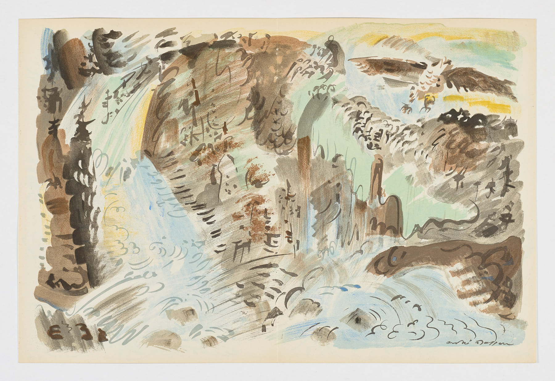 Le Torrent, 1952, André Masson