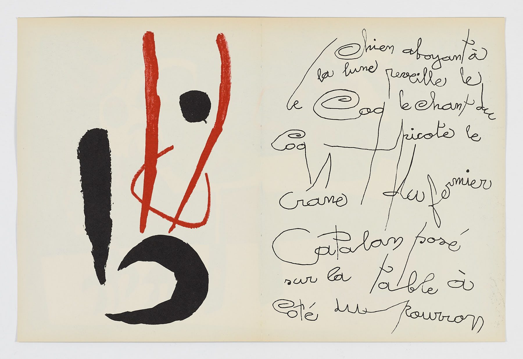 Le chien aboyant à la lune, 1952, Joan Miró
